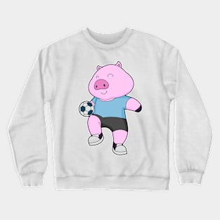 Pig Soccer player Soccer Crewneck Sweatshirt